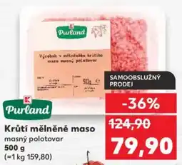 Kaufland Krůtí mělněné maso nabídka