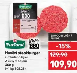 Kaufland Hovězí steakburger nabídka