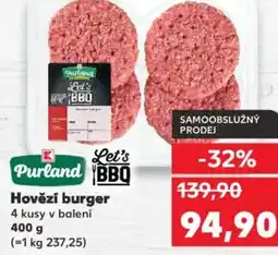 Kaufland Hovězí burger nabídka