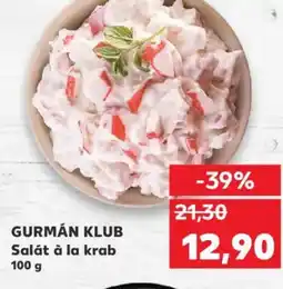 Kaufland GURMÁN KLUB Salát à la krab nabídka