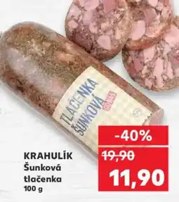 Kaufland KRAHULIK Šunková tlačenka nabídka