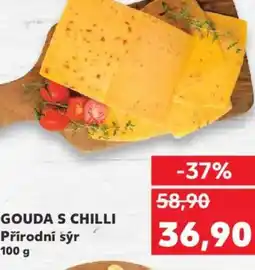 Kaufland GOUDA S CHILLI Přírodní sýr nabídka