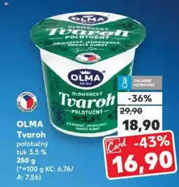 Kaufland OLMA Tvaroh polotučný tuk 3,5% nabídka