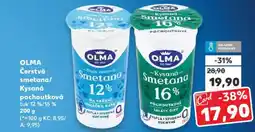 Kaufland OLMA Čerstvá smetana/ Kysaná pochoutková nabídka