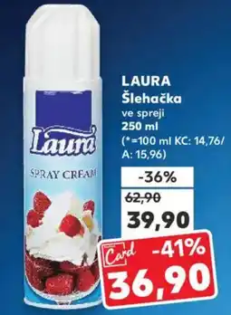 Kaufland LAURA Šlehačka ve spreji nabídka
