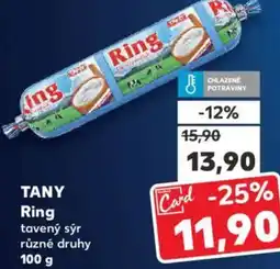 Kaufland TANY Ring tavený sýr nabídka
