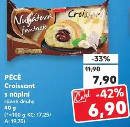 Kaufland PÉCÉ Croissant s náplní nabídka