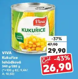 Kaufland VIVA Kukuřice lahůdková nabídka