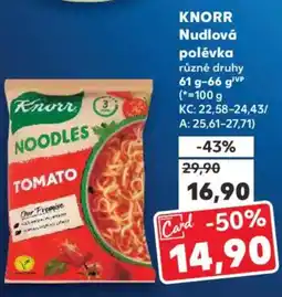 Kaufland KNORR Nudlová polévka nabídka