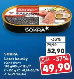 Kaufland SOKRA Losos kousky nabídka