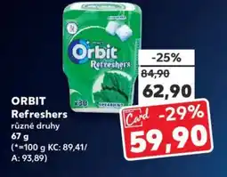 Kaufland ORBIT Refreshers nabídka