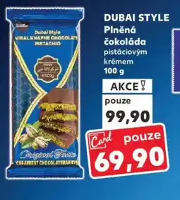Kaufland DUBAI STYLE Plněná čokoláda nabídka