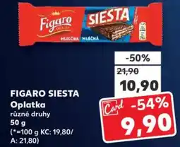 Kaufland FIGARO SIESTA Oplatka nabídka