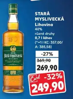 Kaufland Stará myslivecká lihovina nabídka