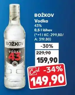 Kaufland BOŽKOV Vodka nabídka