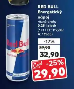 Kaufland RED BULL Energetický nápoj nabídka