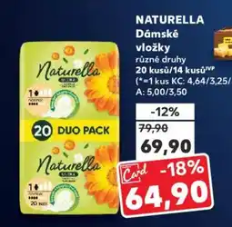 Kaufland NATURELLA Dámské vložky nabídka