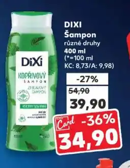 Kaufland DIXI Šampon nabídka