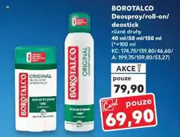 Kaufland BOROTALCO Deospray/roll-on/ deostick nabídka