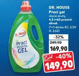 Kaufland DR. HOUSE Prací gel nabídka