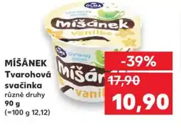Kaufland MIŠÁNEK Tvarohová svačinka nabídka