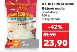 Kaufland A.T. INTERNATIONAL Rýžové nudle nabídka