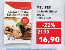 Kaufland MELITES Listové těsto nabídka