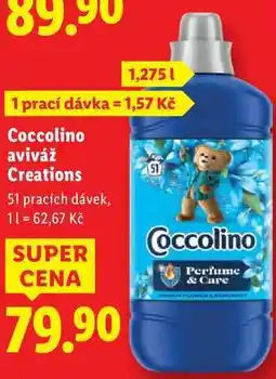 Lidl Coccolino aviváž Creations, 51 pracích dávek nabídka