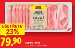 Lidl Anglická slanina, 300 g nabídka