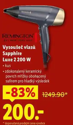 Lidl Vysoušeč vlasů Sapphire Luxe 2 200 W nabídka