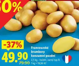 Lidl Francouzské brambory konzumní pozdní, 2,5 kg nabídka