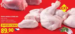 Lidl Kuřecí stehna a křídla mix, cena za 1 kg nabídka