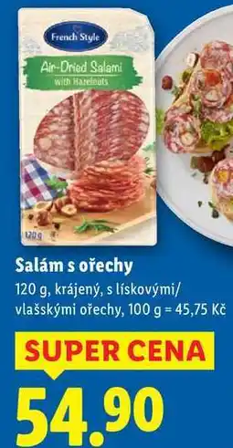 Lidl Salám s ořechy, 120 g nabídka