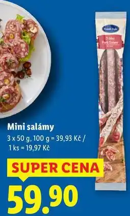 Lidl Mini salámy, 3x 50 g nabídka