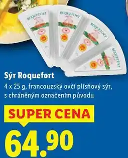 Lidl Sýr Roquefort, 4x 25 g nabídka