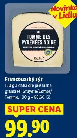Lidl Francouzský sýr, 150 g a další nabídka