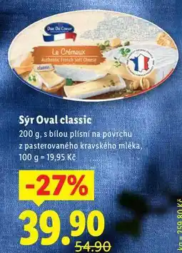 Lidl Sýr Oval classic, 200 g nabídka