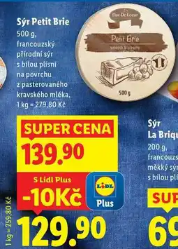 Lidl Sýr Petit Brie, 500 g nabídka