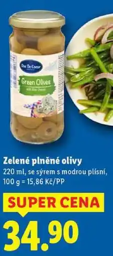 Lidl Zelené plněné olivy, 220 ml nabídka