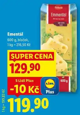 Lidl Ementál, 600 g nabídka