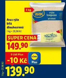 Lidl Arax rýže bílá dlouhozrnná, 5 kg nabídka