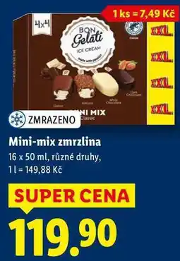 Lidl Mini-mix zmrzlina, 16x 50 ml nabídka