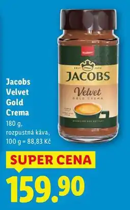 Lidl Jacobs Velvet Gold Crema, 180 g nabídka