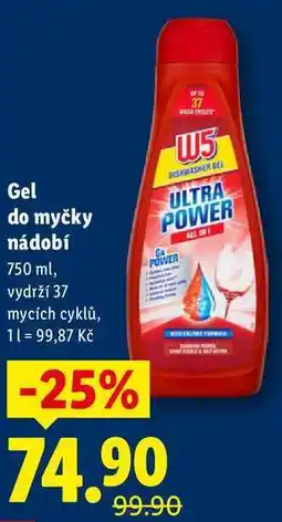 Lidl Gel do myčky nádobí, 750 ml nabídka
