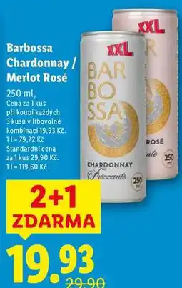 Lidl Barbossa Chardonnay/Merlot Rosé, 250 ml nabídka