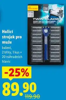 Lidl Holicí strojek pro muže, 1 kus + 20 náhradních hlavic nabídka