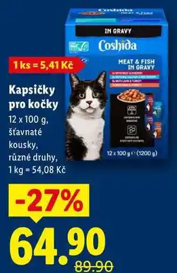 Lidl Kapsičky pro kočky, 12x 100 g nabídka