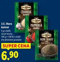 Lidl J.C. Horn koření, 5 g a další nabídka