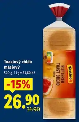 Lidl Toastový chléb máslový, 500 g nabídka