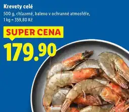 Lidl Krevety celé, 500 g nabídka